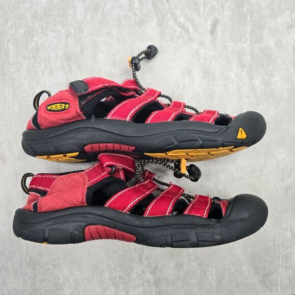 Keen Outdoor Fisherman Sport Sandals Kids Size 4 Red Sport Hiking Water Shoes - Picture 5 of 8